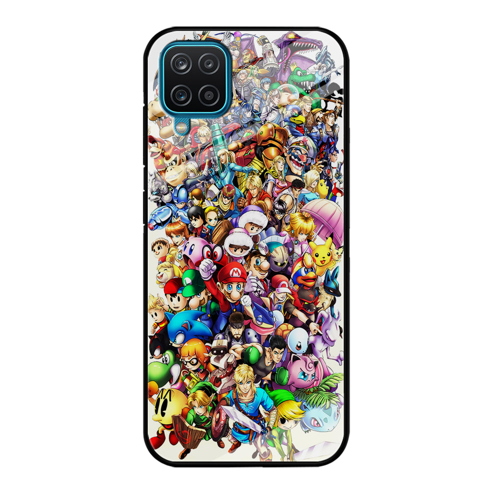 Game Characters 90s Samsung Galaxy A12 Case-Phone Case-Tempered Glass Case-Altracase