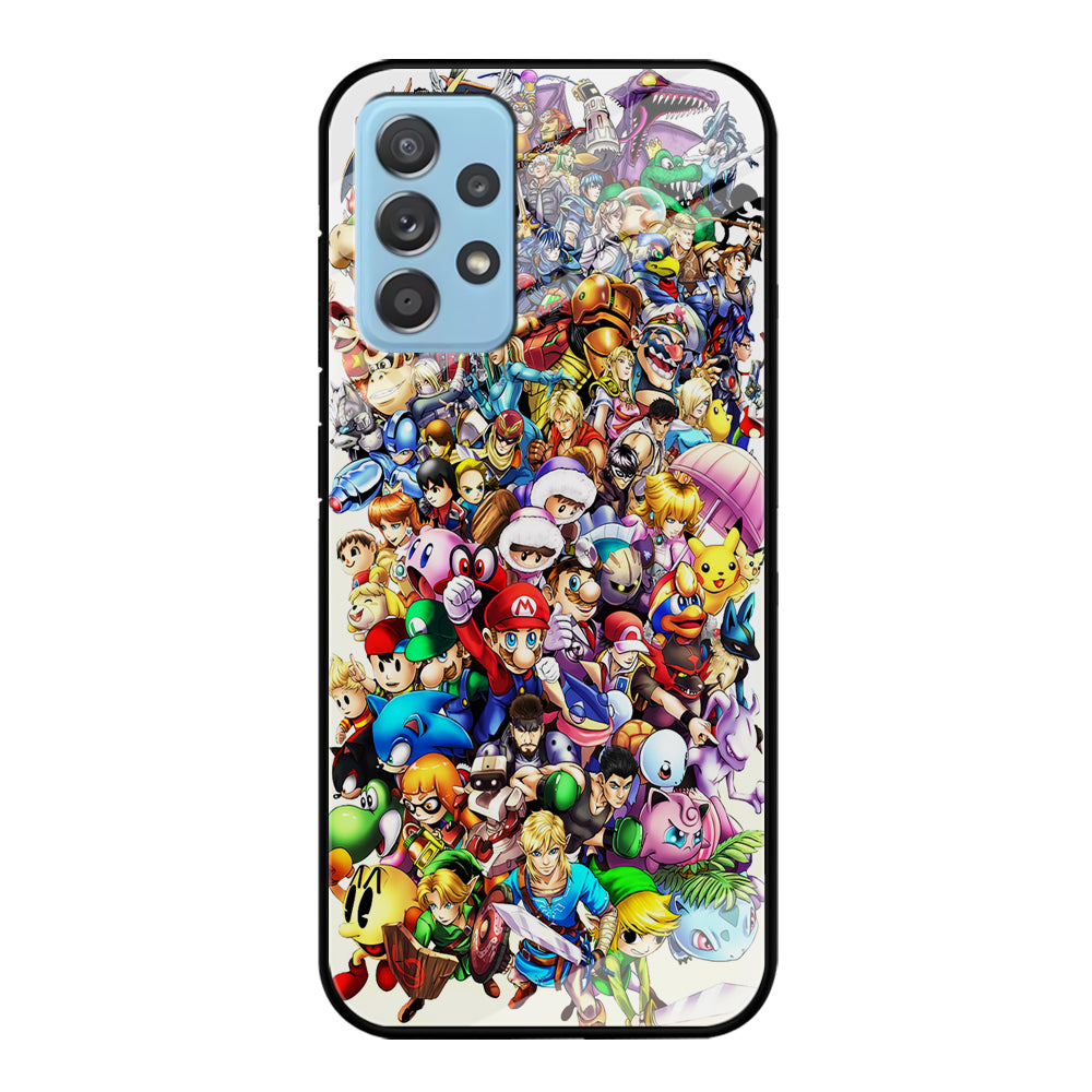 Game Characters 90s Samsung Galaxy A72 Case-Phone Case-Tempered Glass Case-Altracase