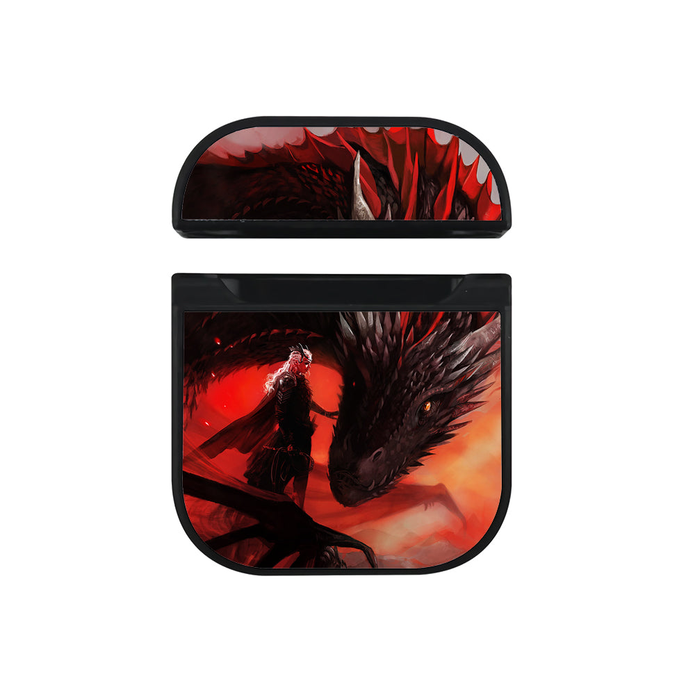 Game of Thrones Mother of Dragon Hard Plastic Case Cover For Apple Airpods-AirPod Case-Black-Altracase