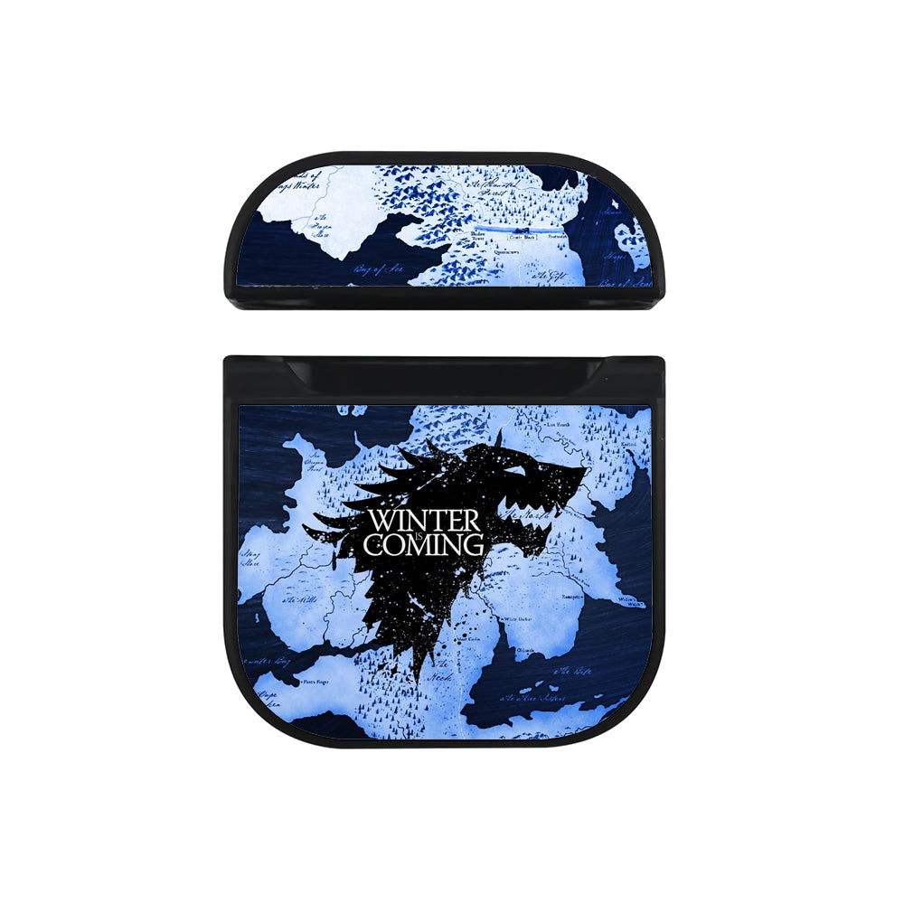 Game of Thrones Winter is Coming Hard Plastic Case Cover For Apple Airpods-AirPod Case-Black-Altracase