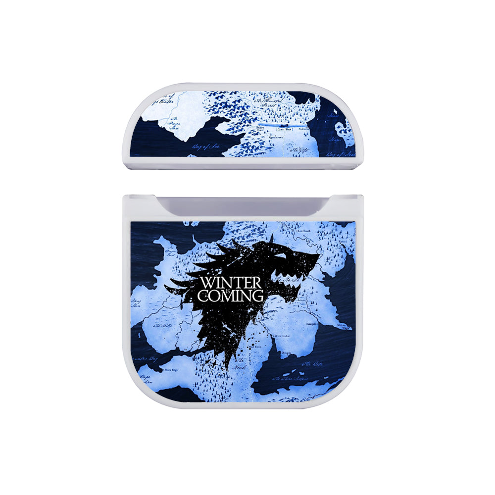 Game of Thrones Winter is Coming Hard Plastic Case Cover For Apple Airpods-AirPod Case-White-Altracase