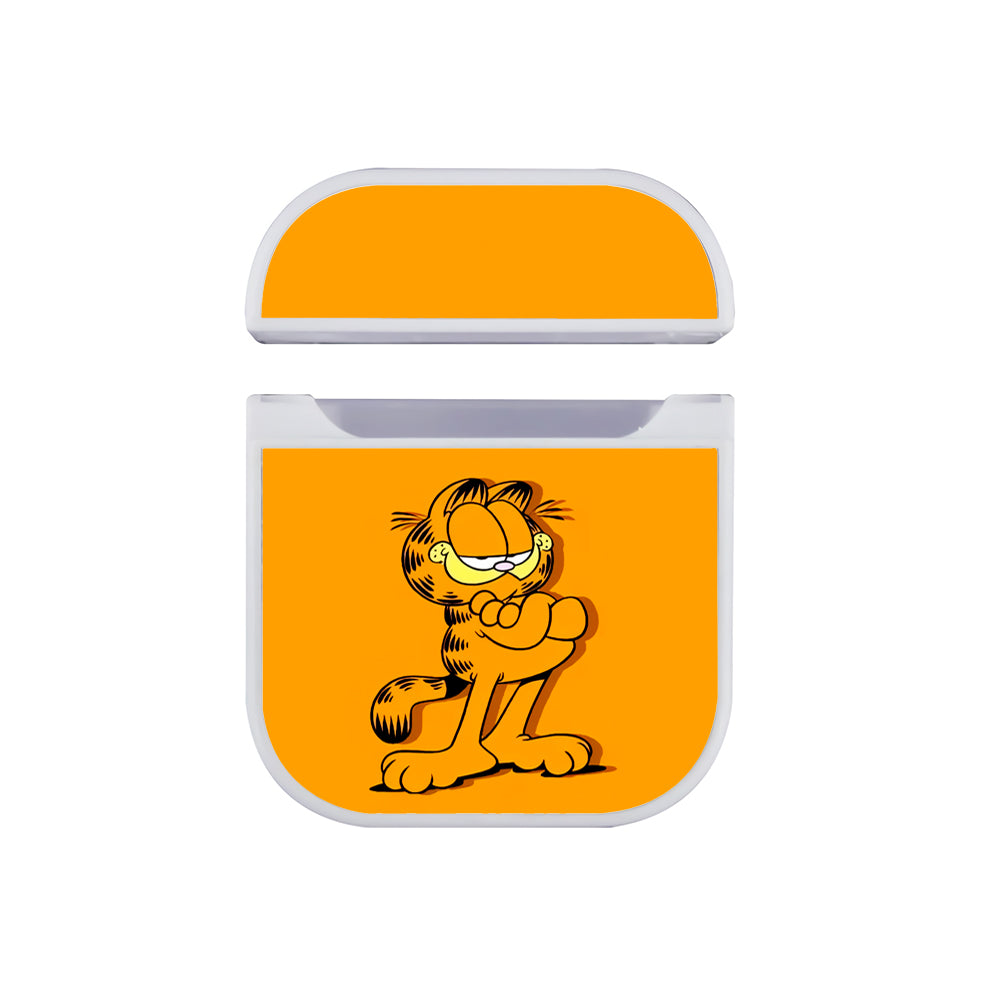 Garfield The Cat Cartoon Apple AirPods Case-AirPod Case-White-Altracase
