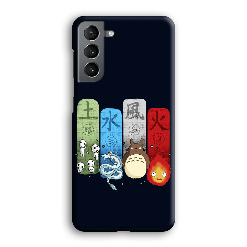 Ghibli Elemental Charms Blue Samsung Galaxy S21 Plus Case-Phone Case-3D Case-Altracase