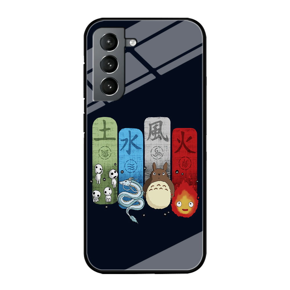 Ghibli Elemental Charms Blue Samsung Galaxy S21 Plus Case-Phone Case-Tempered Glass Case-Altracase