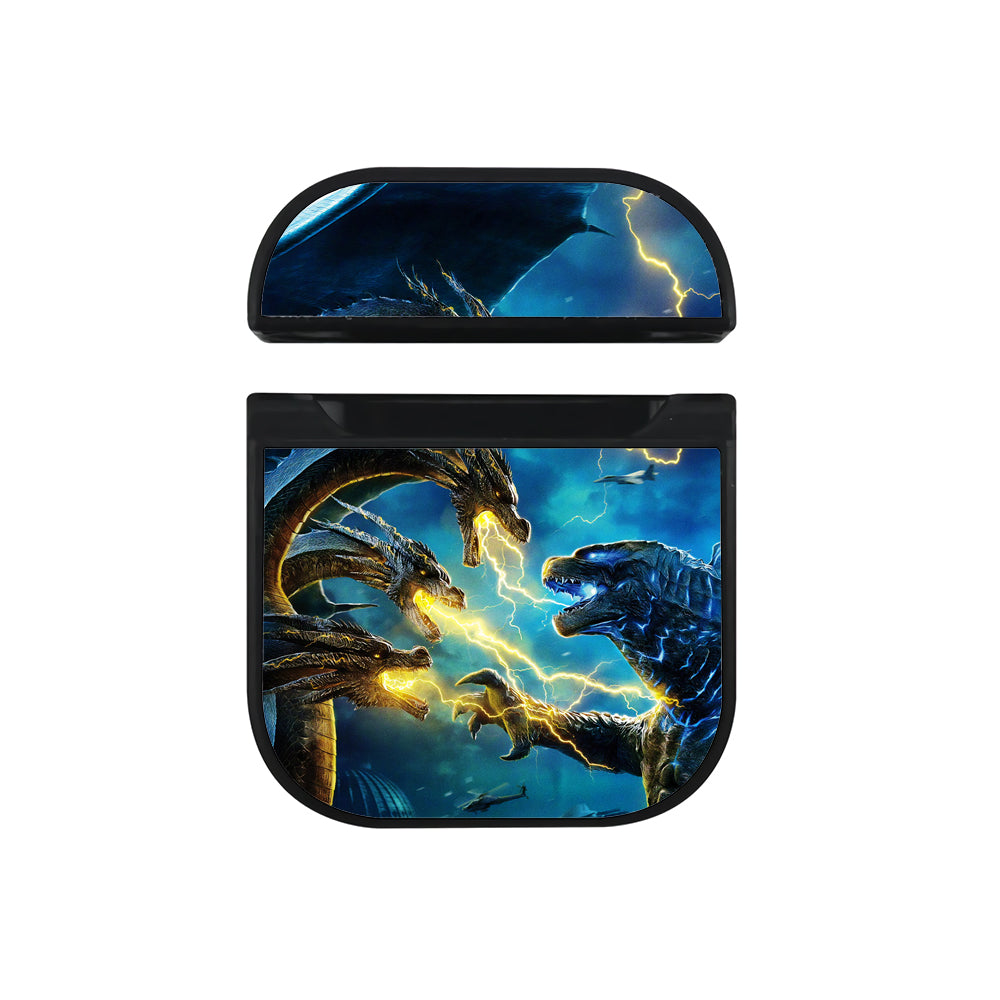 Godzilla King of the Monsters Hard Plastic Case Cover For Apple Airpods-AirPod Case-Black-Altracase