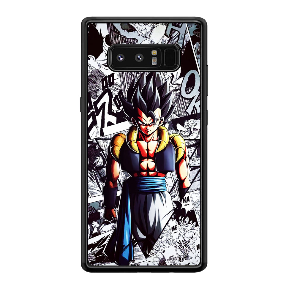 Gogeta Comic Collage Samsung Galaxy Note 8 Case-Phone Case-Rubber Black (2D Case)-Altracase
