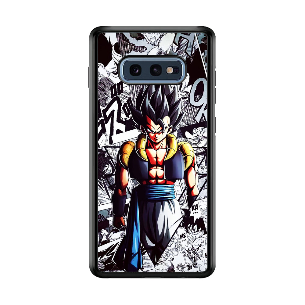 Gogeta Comic Collage Samsung Galaxy S10E Case-Phone Case-Rubber Black (2D Case)-Altracase