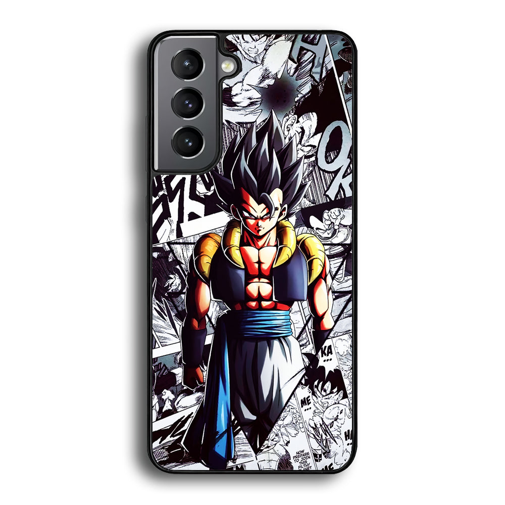 Gogeta Comic Collage Samsung Galaxy S21 Plus Case-Phone Case-Rubber Black (2D Case)-Altracase