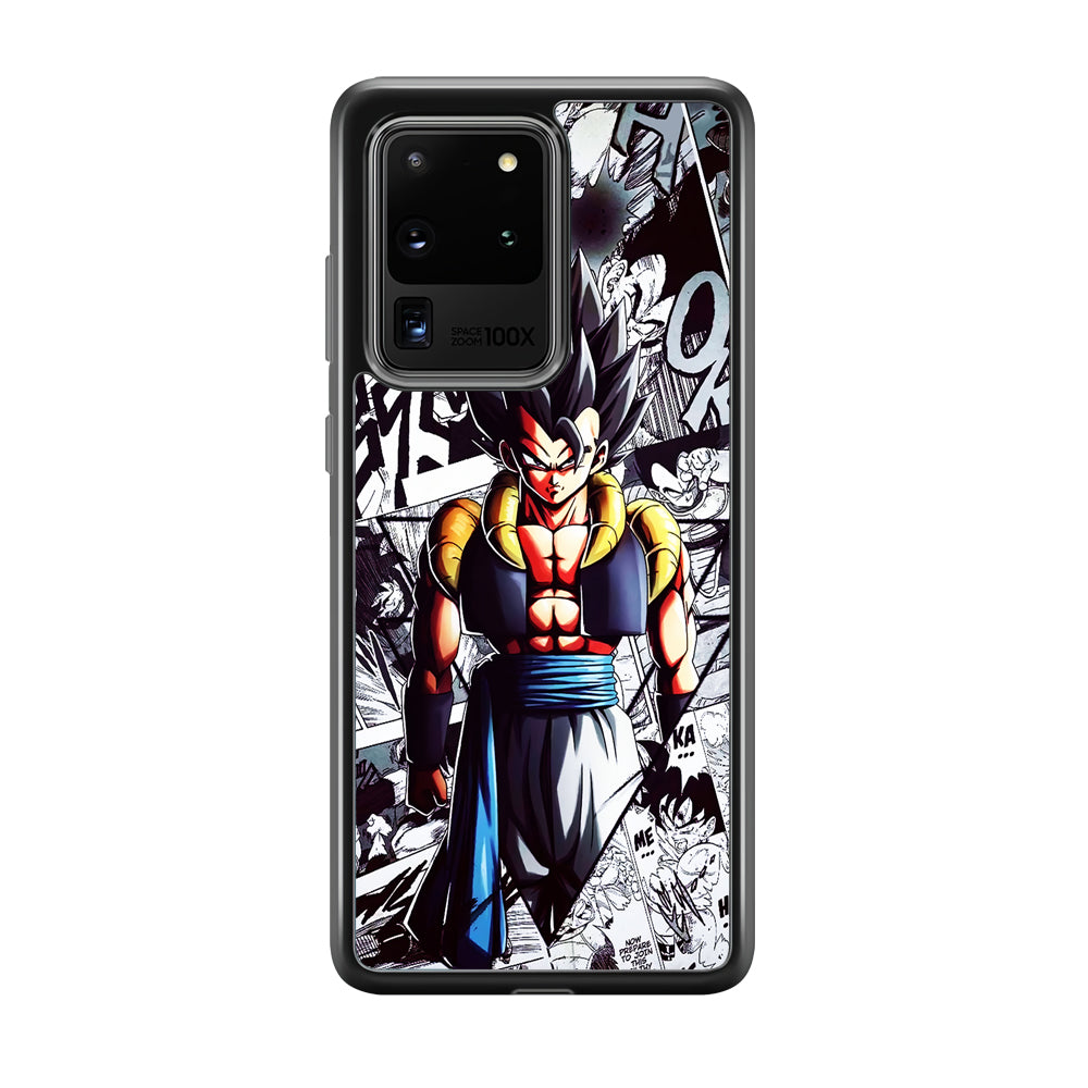 Gogeta Comic Collage Samsung Galaxy S20 Ultra Case-Phone Case-Rubber Black (2D Case)-Altracase