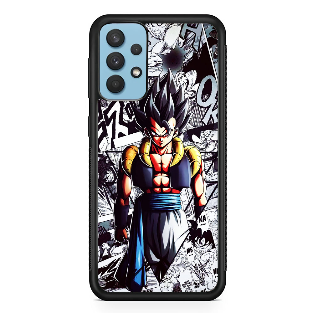 Gogeta Comic Collage Samsung Galaxy A32 Case-Phone Case-Rubber Black (2D Case)-Altracase