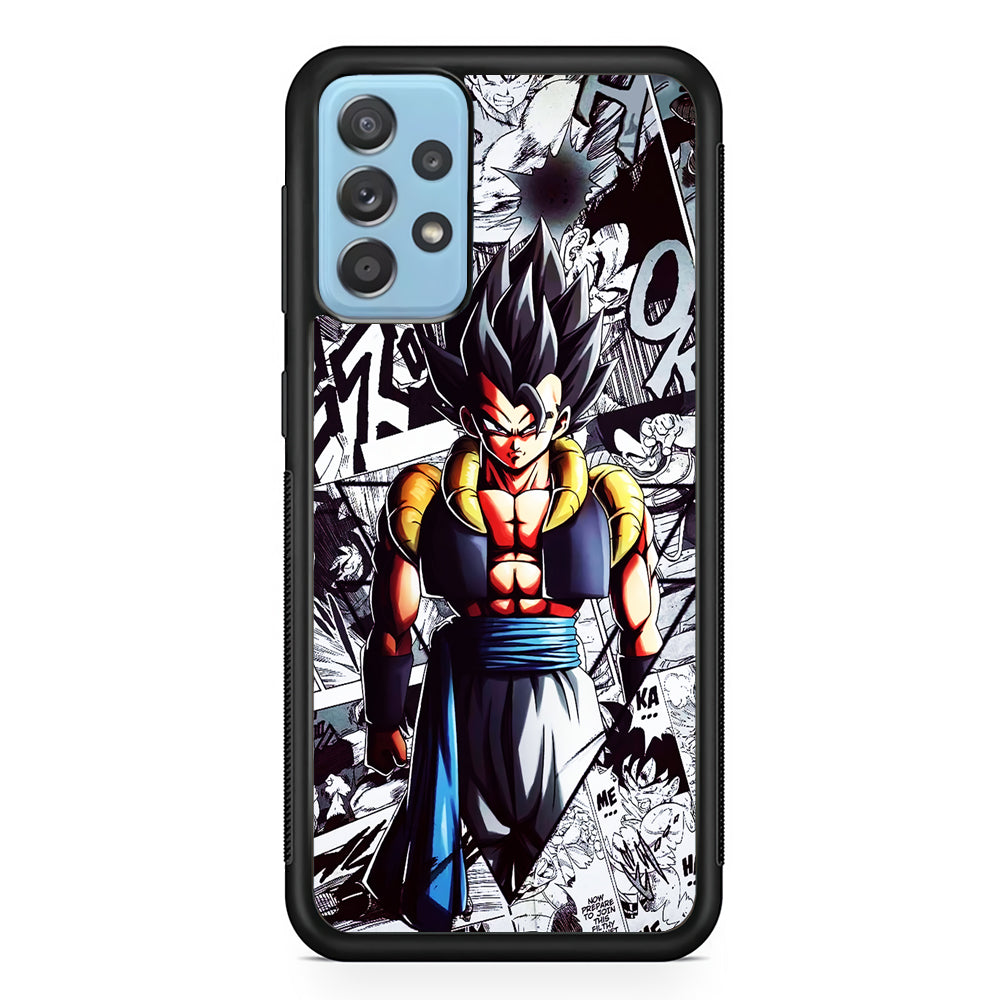 Gogeta Comic Collage Samsung Galaxy A52 Case-Phone Case-Rubber Black (2D Case)-Altracase