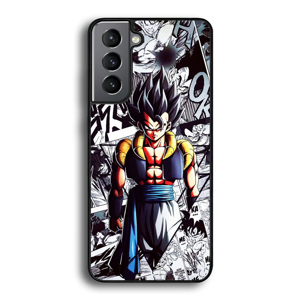 Gogeta Comic Collage Samsung Galaxy S25 Case-Phone Case-Rubber Black (2D Case)-Altracase