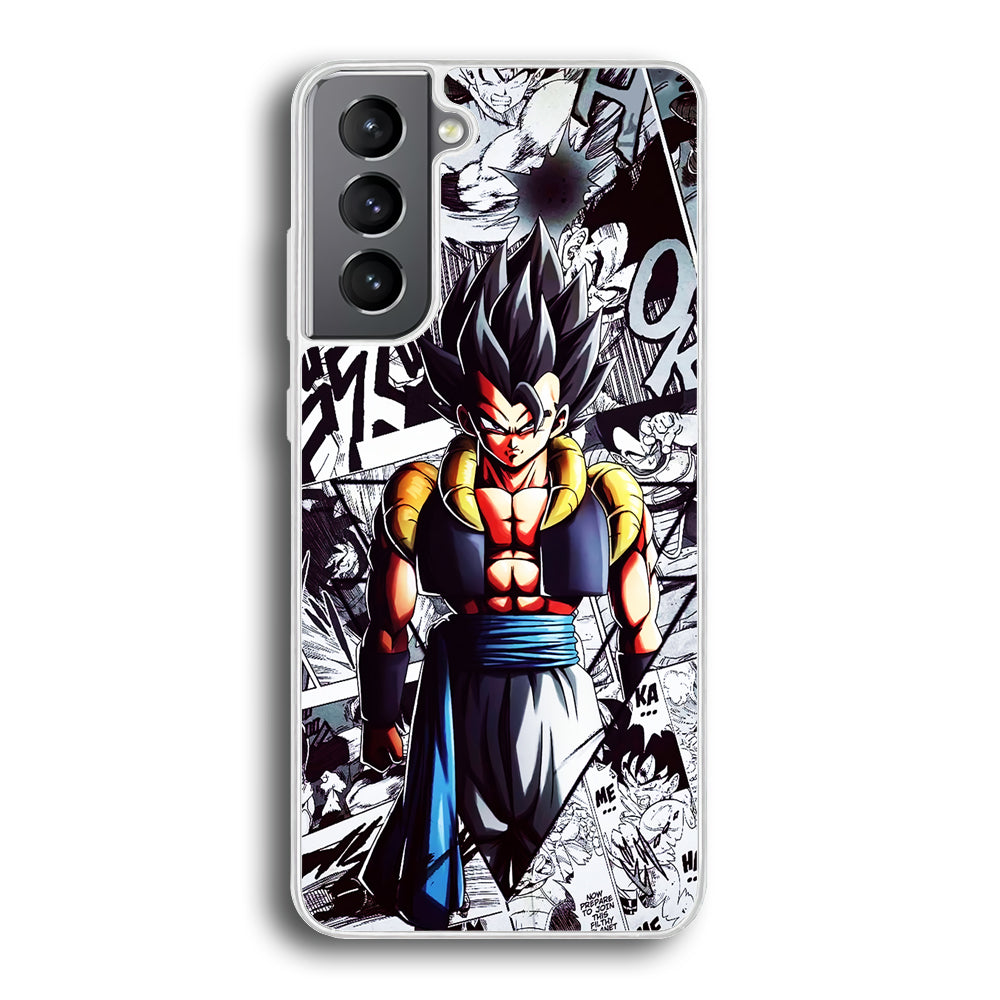 Gogeta Comic Collage Samsung Galaxy S21 Plus Case-Phone Case-Rubber White (2D Case)-Altracase