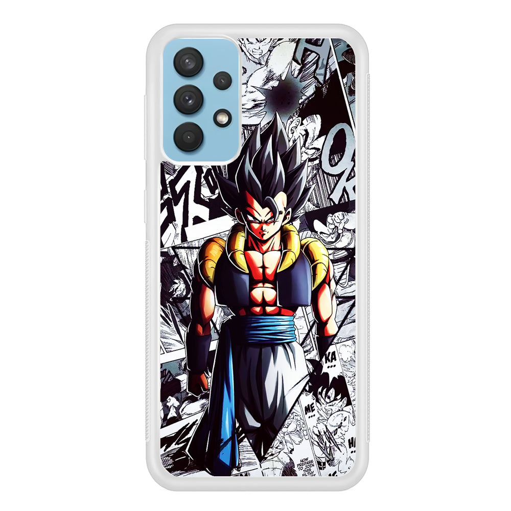 Gogeta Comic Collage Samsung Galaxy A32 Case-Phone Case-Rubber White (2D Case)-Altracase
