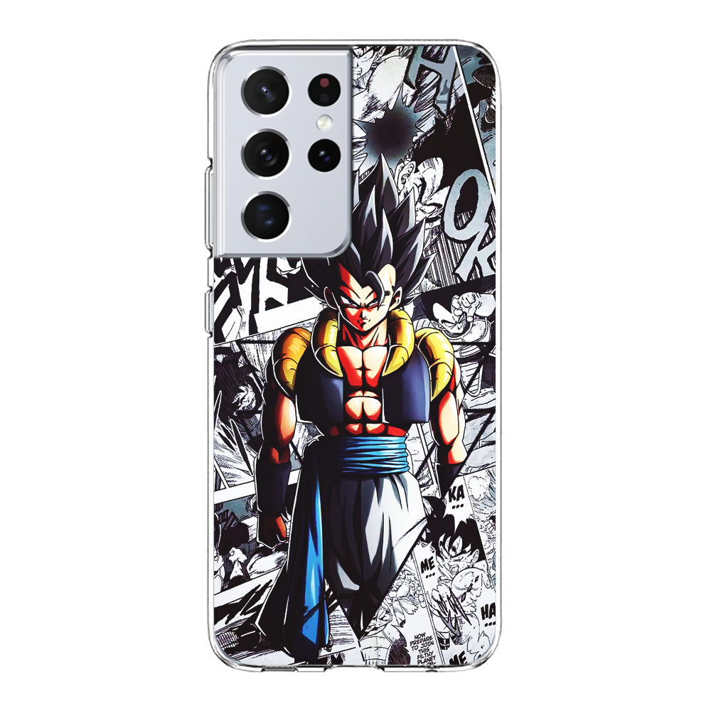 Gogeta Comic Collage Samsung Galaxy S21 Ultra Case-Phone Case-Clear Soft Case-Altracase