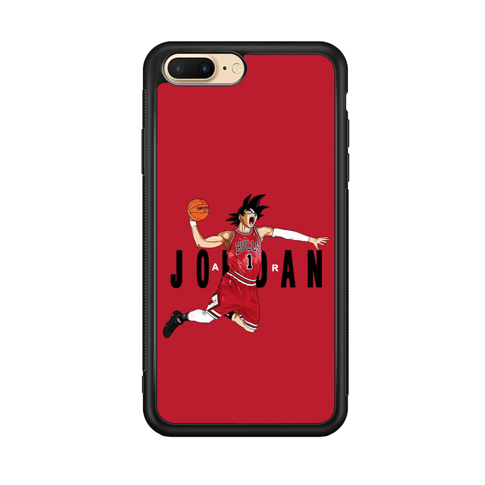 Goku Air Jordan Chicago Bulls iPhone 8 Plus Case-Mobile Phone Case-Altracase