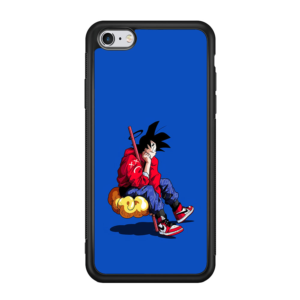 Goku Air Jordan Shoes iPhone 6 | 6s Case-Mobile Phone Case-Rubber Black (2D Case)-Altracase