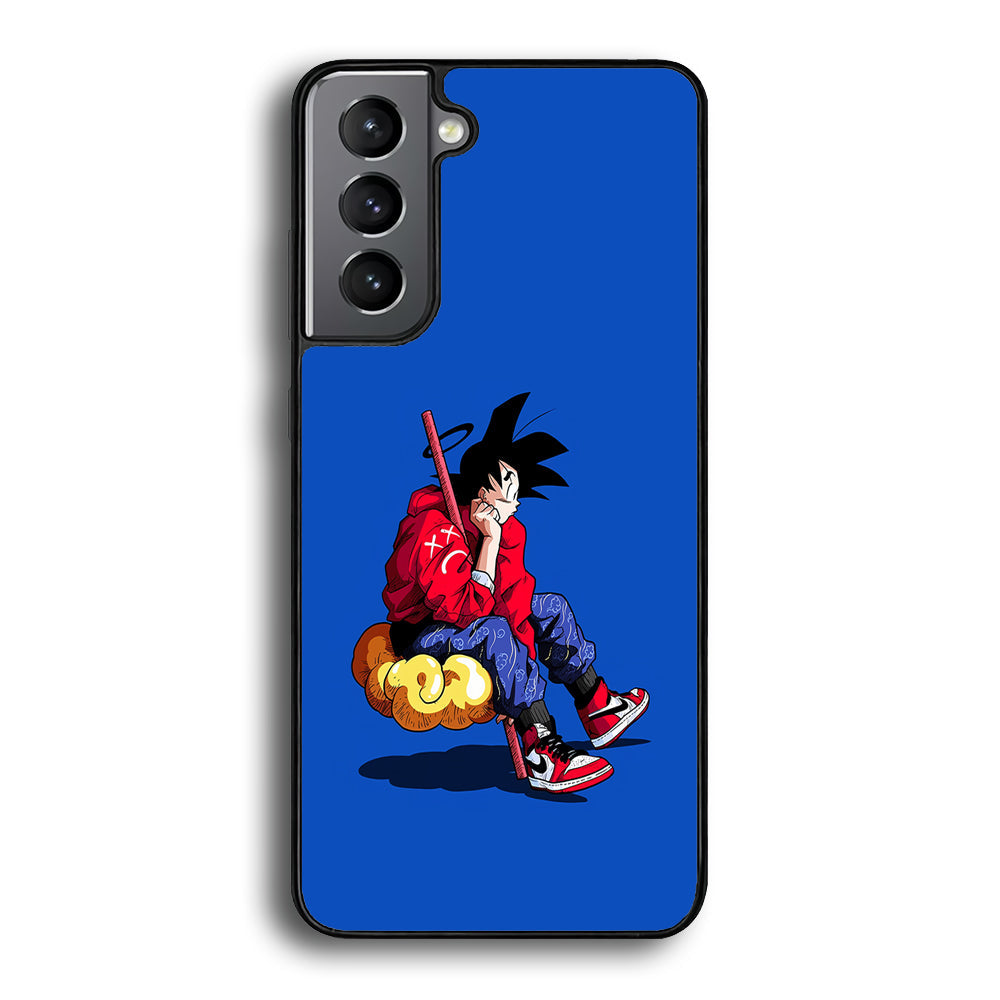 Goku Air Jordan Shoes Samsung Galaxy S22 Case-Mobile Phone Case-Rubber Black (2D Case)-Altracase