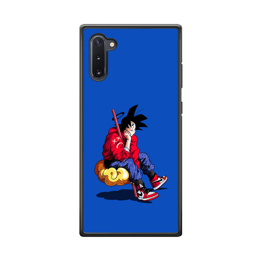 Goku Air Jordan Shoes Samsung Galaxy Note 10 Case-Mobile Phone Case-Rubber Black (2D Case)-Altracase
