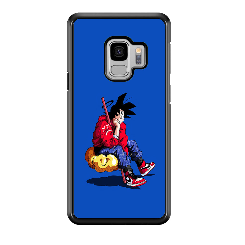 Goku Air Jordan Shoes Samsung Galaxy S9 Case-Mobile Phone Case-Rubber Black (2D Case)-Altracase
