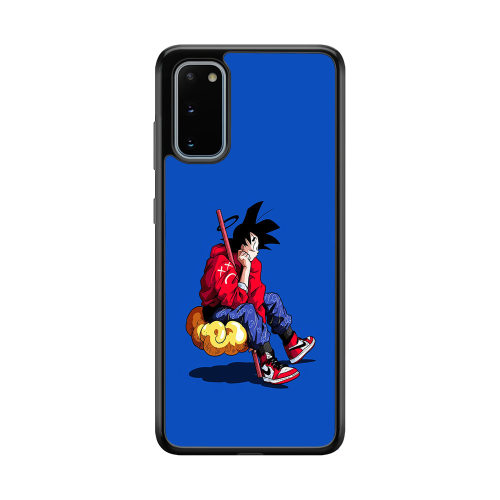 Goku Air Jordan Shoes Samsung Galaxy S20 Case-Mobile Phone Case-Rubber Black (2D Case)-Altracase