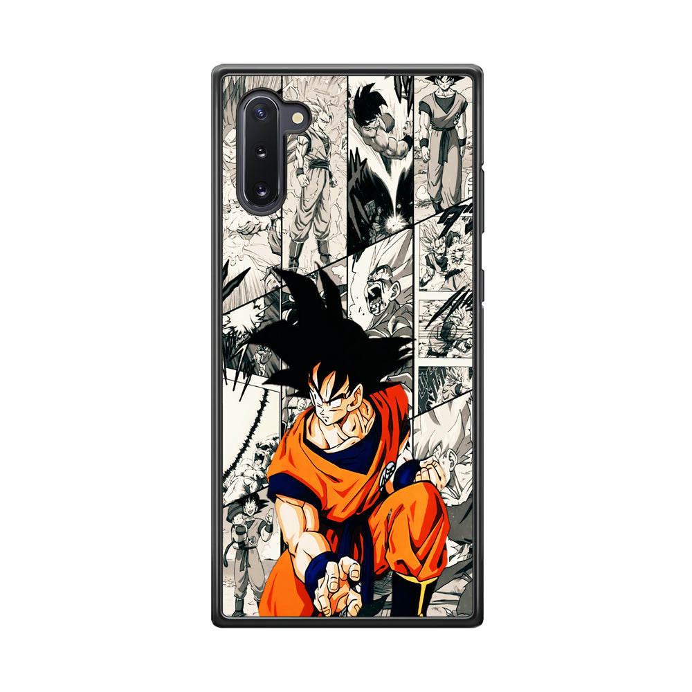 Goku Comic Collage Samsung Galaxy Note 10 Case-Phone Case-Rubber Black (2D Case)-Altracase