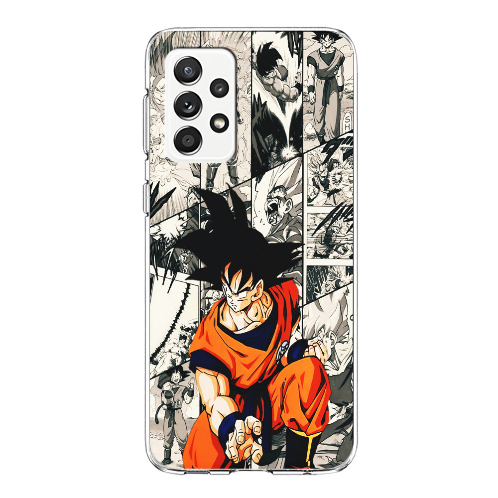 Goku Comic Collage Samsung Galaxy A52 Case-Phone Case-Clear Soft Case-Altracase