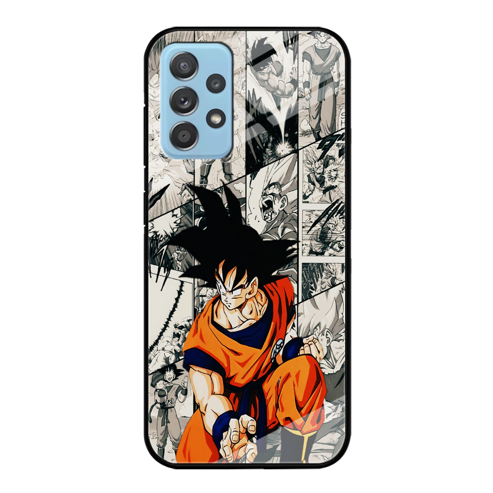 Goku Comic Collage Samsung Galaxy A72 Case-Phone Case-Tempered Glass Case-Altracase