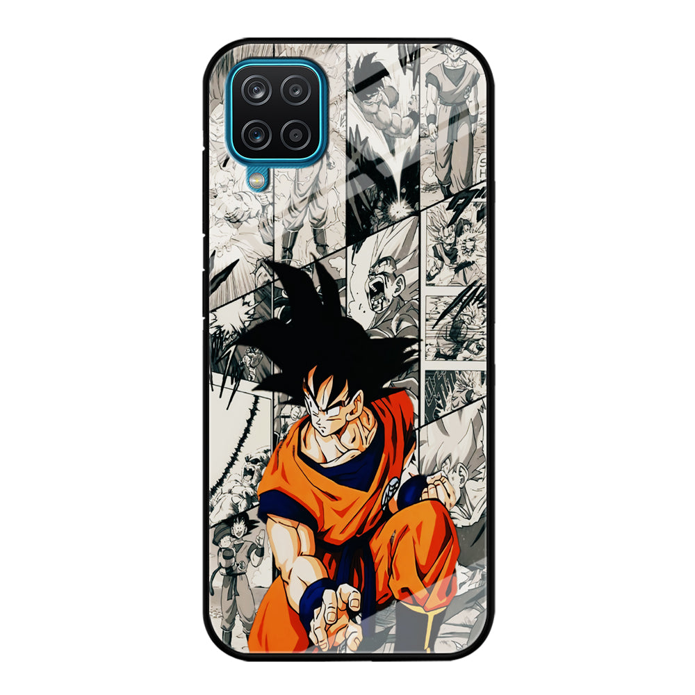 Goku Comic Collage Samsung Galaxy A12 Case-Phone Case-Tempered Glass Case-Altracase