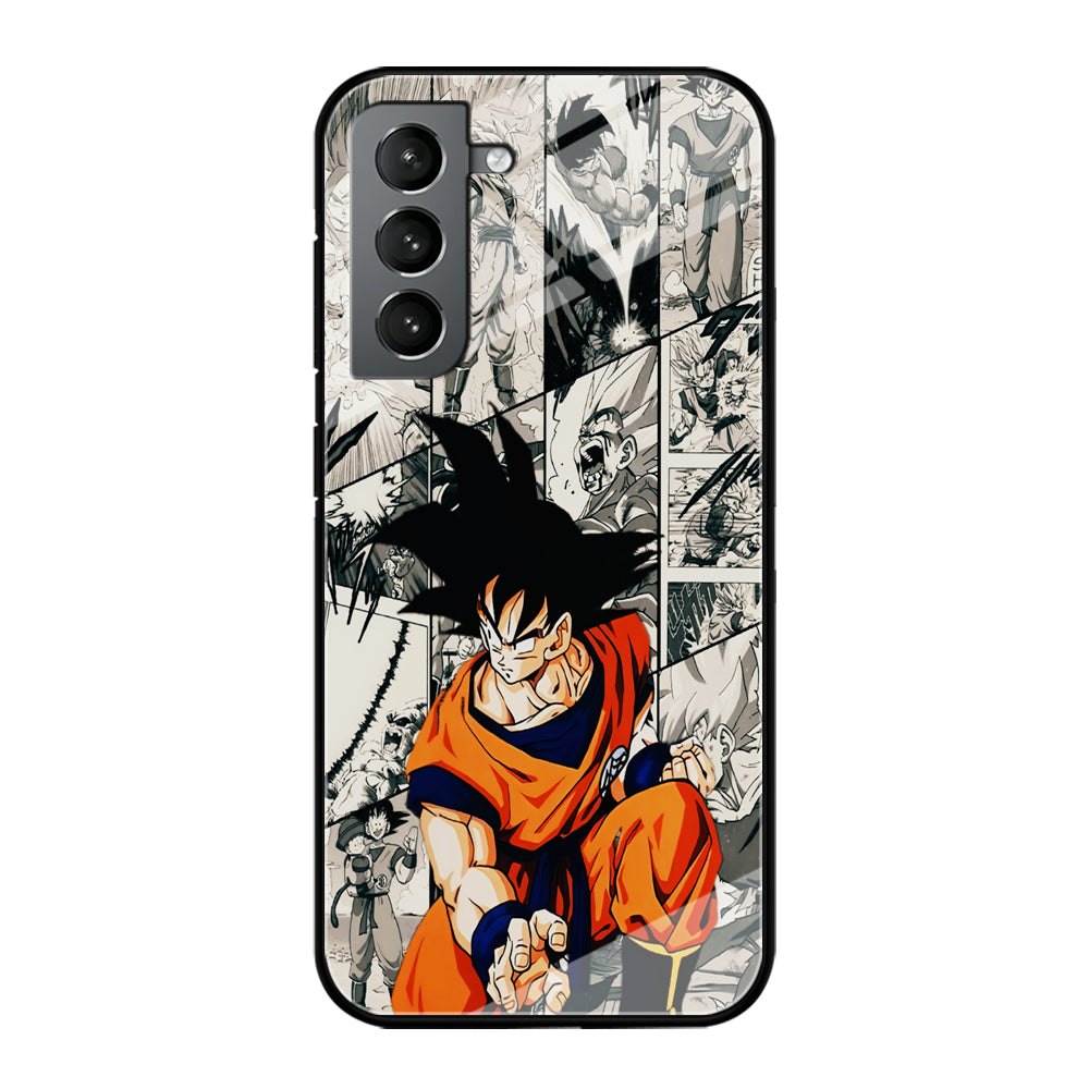 Goku Comic Collage Samsung Galaxy S21 Plus Case-Phone Case-Tempered Glass Case-Altracase
