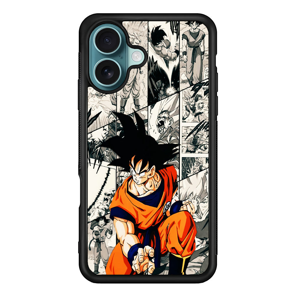 Goku Comic Collage iPhone 16 Plus Case - Altracase