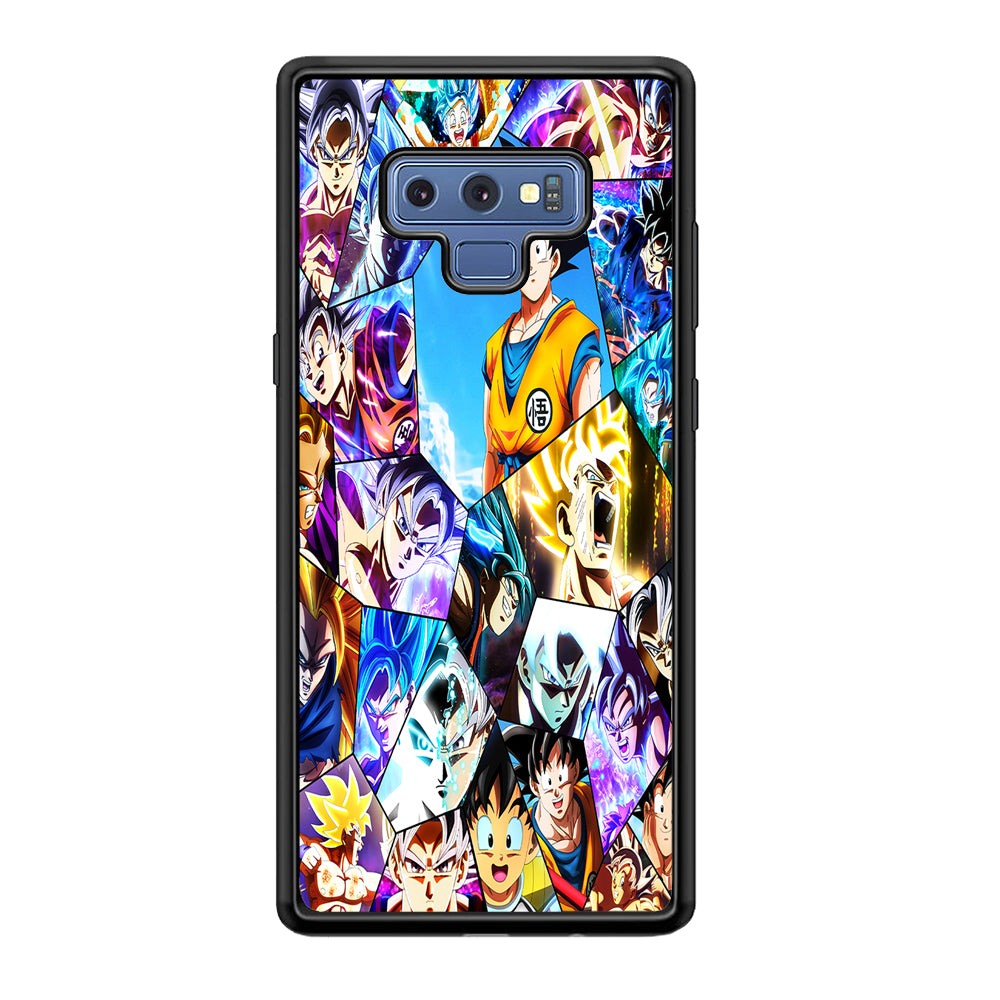 Goku Evolution Collage Samsung Galaxy Note 9 Case-Phone Case-Rubber Black (2D Case)-Altracase