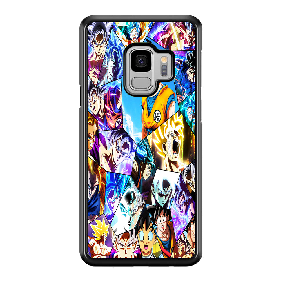 Goku Evolution Collage Samsung Galaxy S9 Case-Phone Case-Rubber Black (2D Case)-Altracase