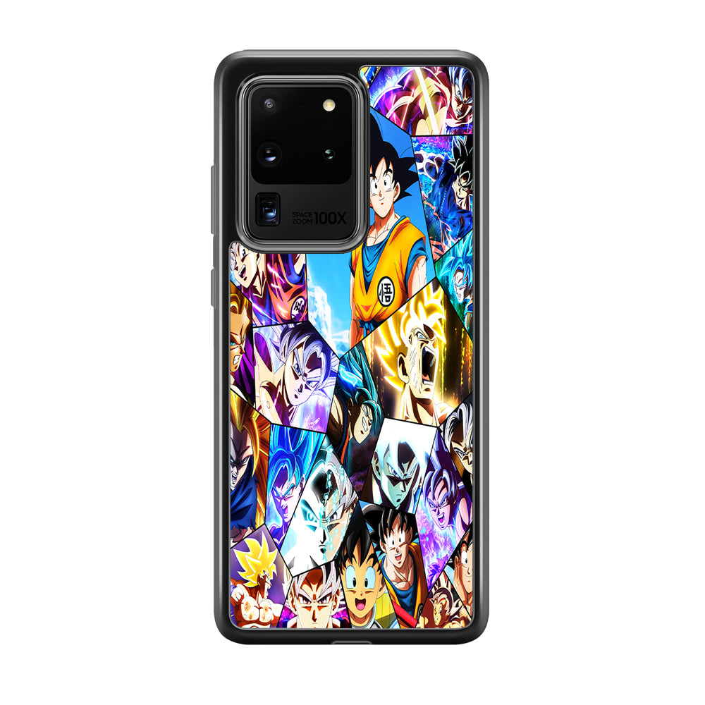 Goku Evolution Collage Samsung Galaxy S20 Ultra Case-Phone Case-Tempered Glass Case-Altracase