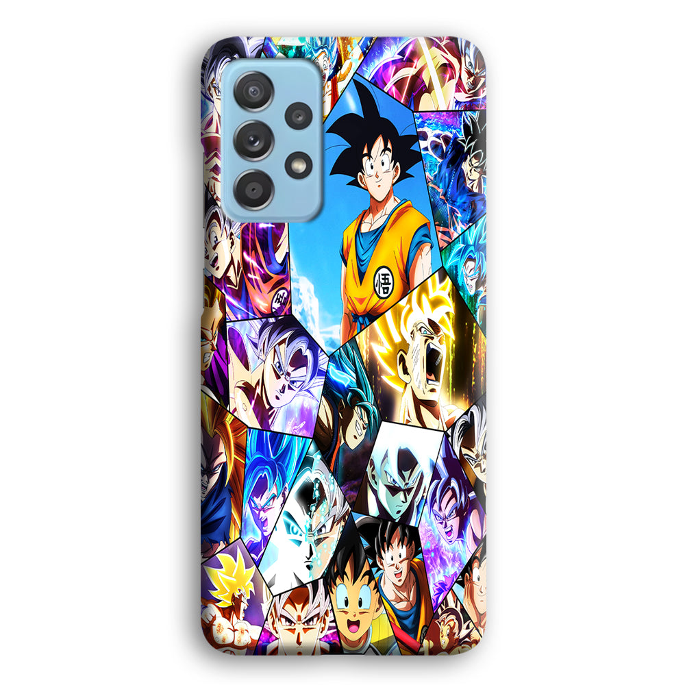 Goku Evolution Collage Samsung Galaxy A72 Case-Phone Case-3D Case-Altracase