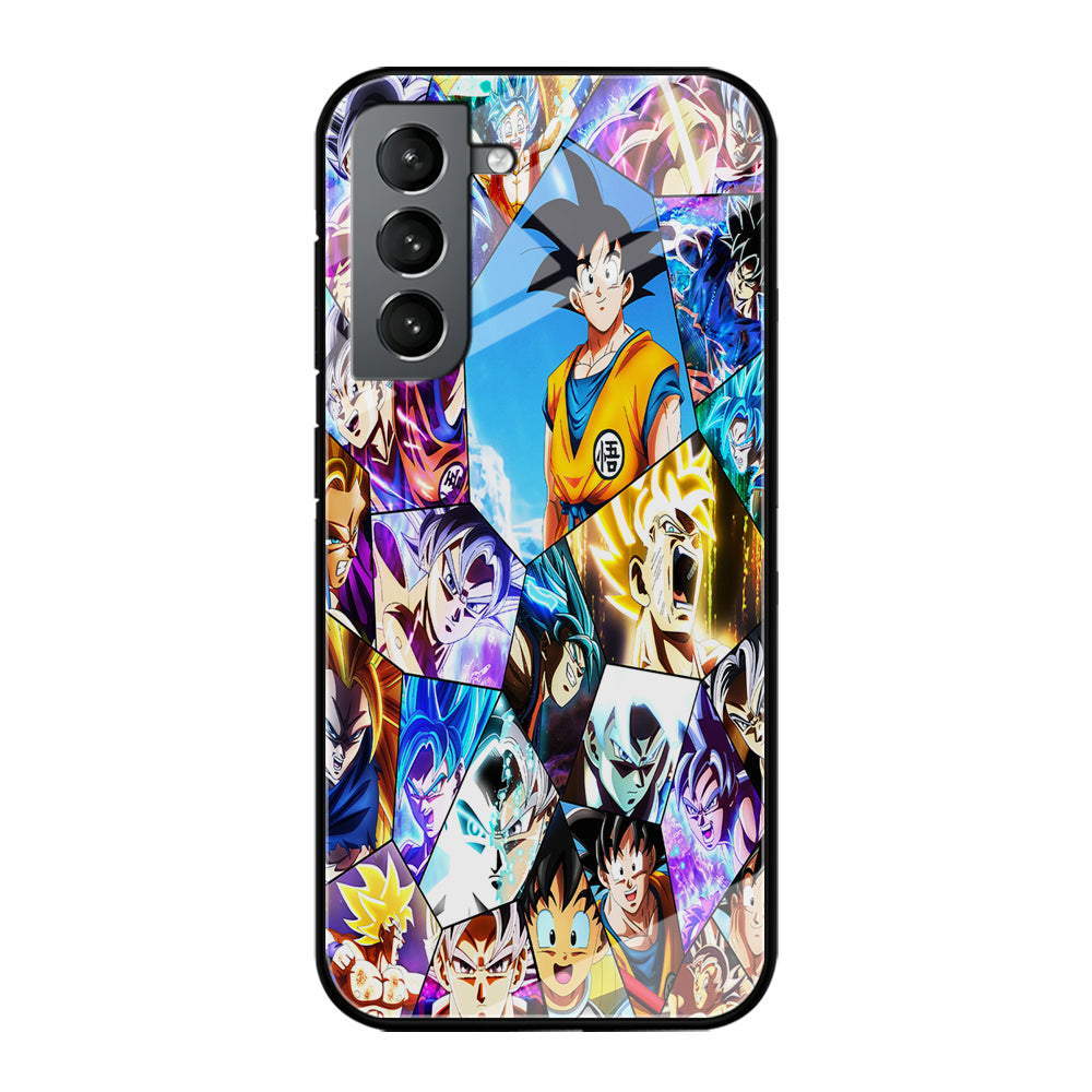 Goku Evolution Collage Samsung Galaxy S21 Plus Case-Phone Case-Tempered Glass Case-Altracase
