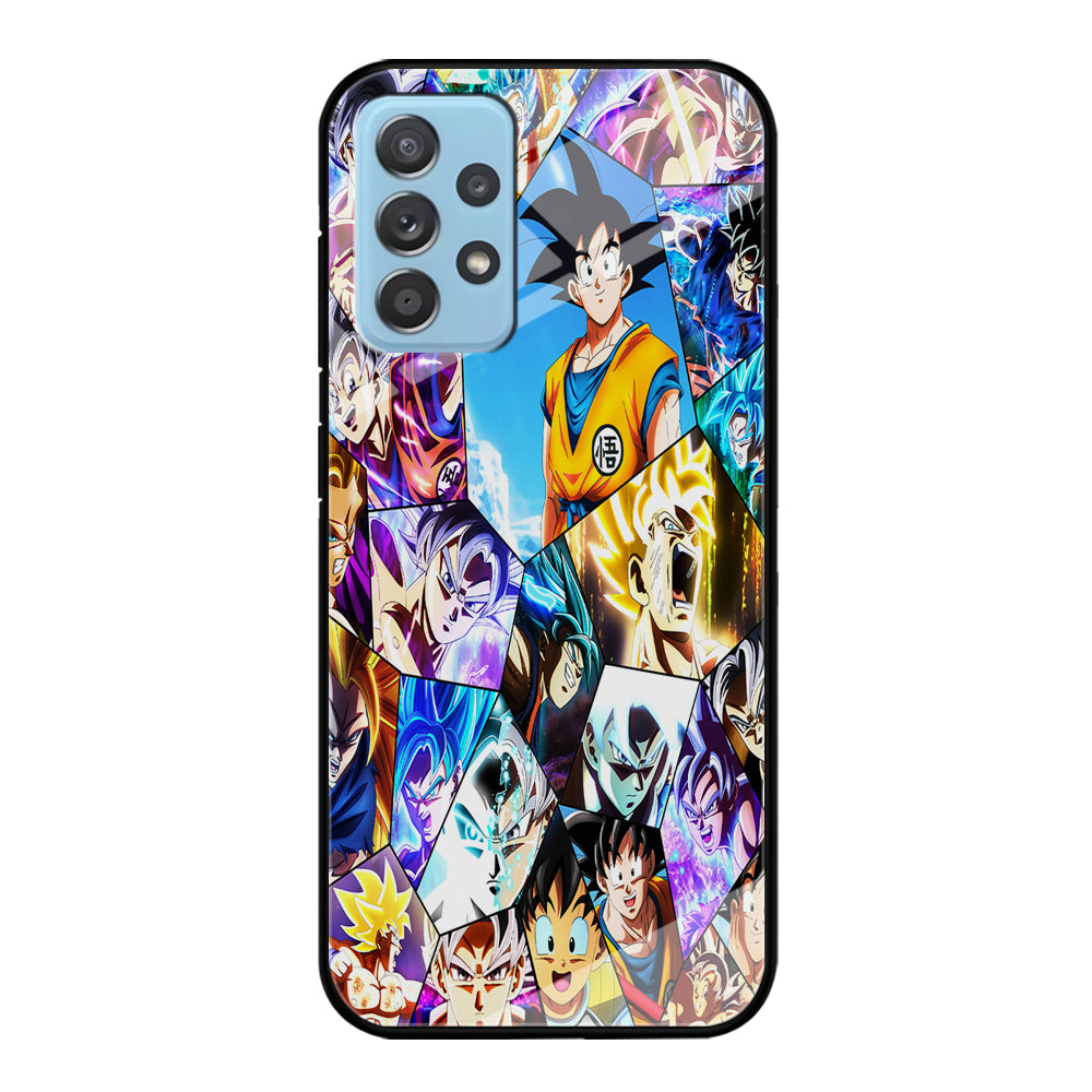 Goku Evolution Collage Samsung Galaxy A72 Case-Phone Case-Tempered Glass Case-Altracase