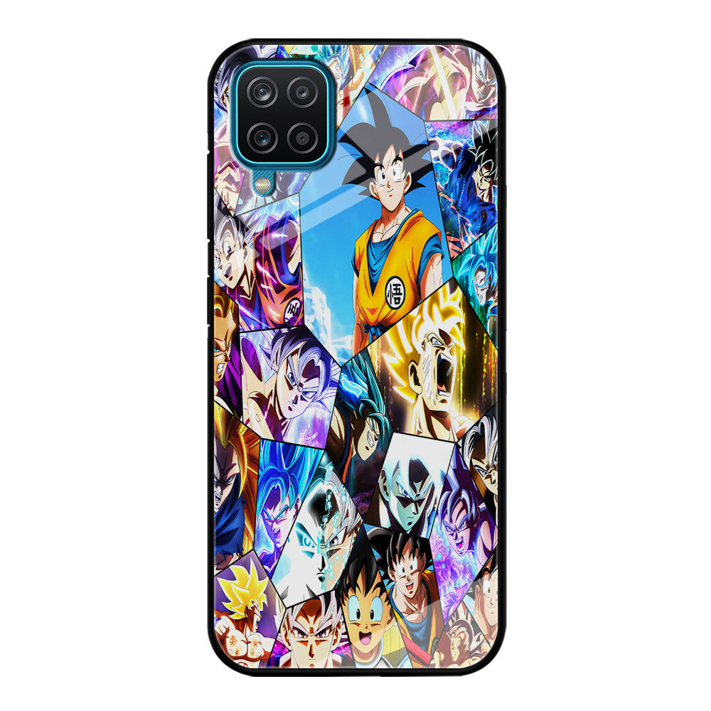 Goku Evolution Collage Samsung Galaxy A12 Case-Phone Case-Tempered Glass Case-Altracase