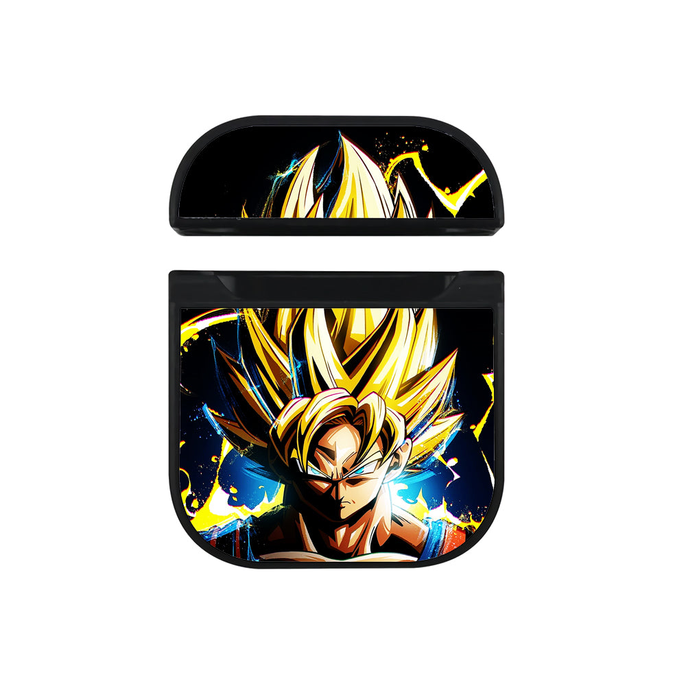 Goku Super Saiyan Dragon Ball Z Apple AirPods Case-AirPod Case-Black-Altracase