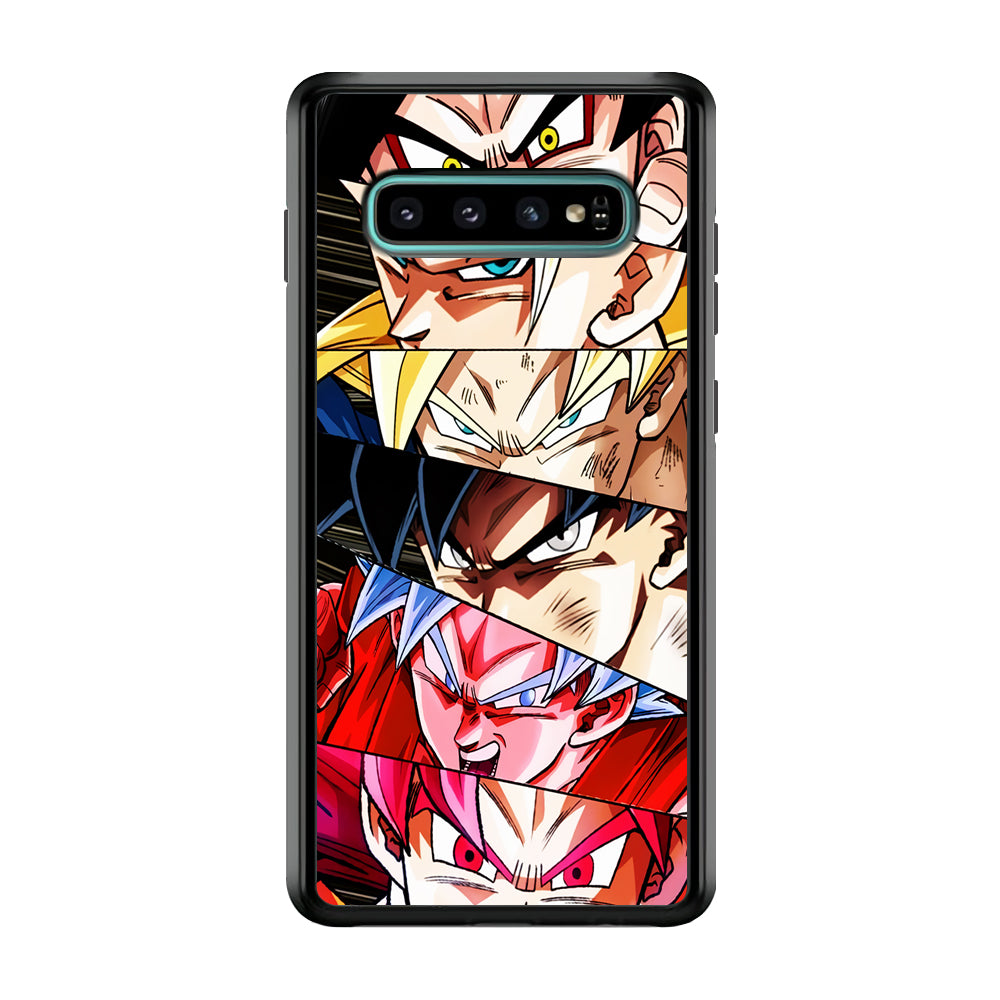Goku's Eyes Collection Dragon Ball Samsung Galaxy S10 Case-Phone Case-Rubber Black (2D Case)-Altracase