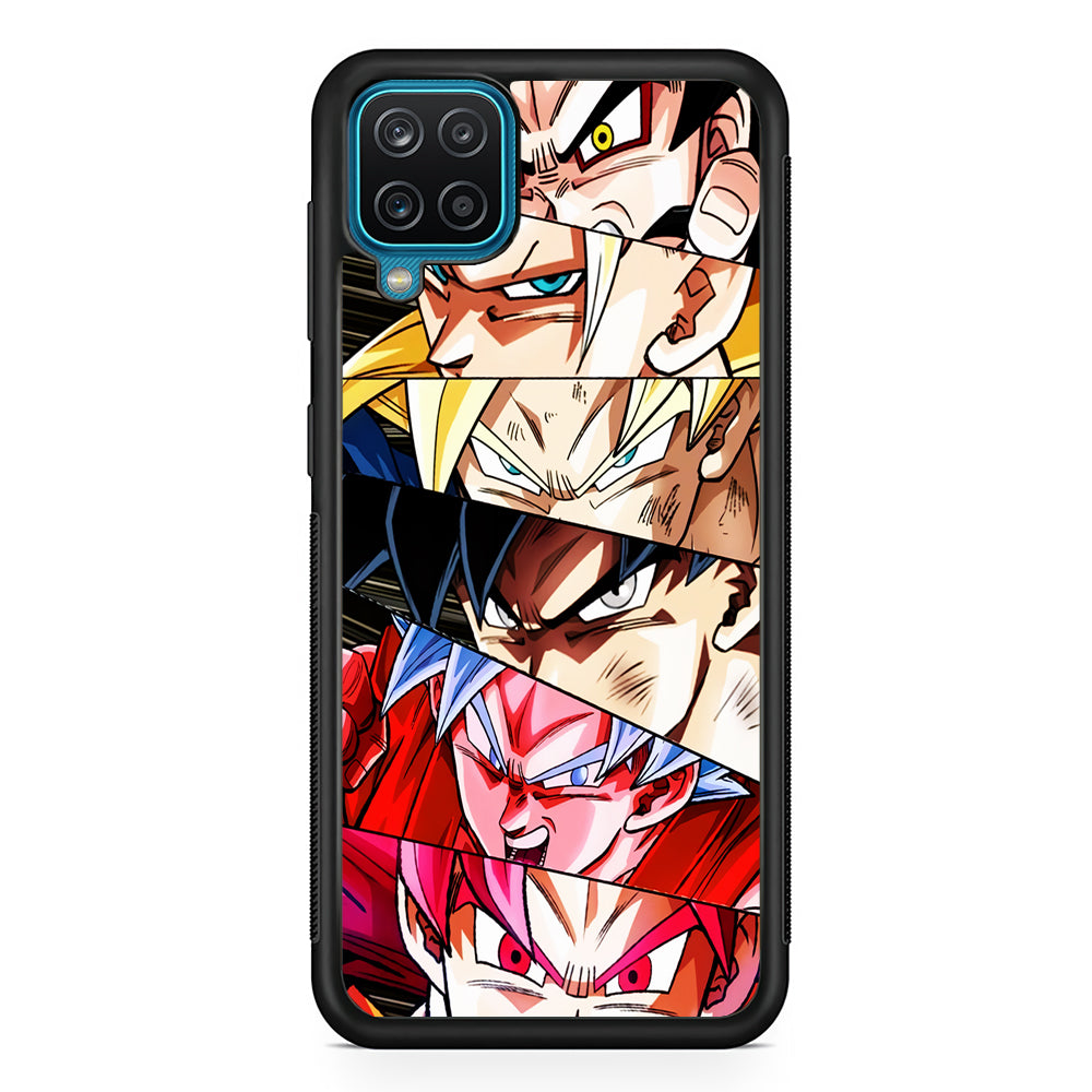 Goku's Eyes Collection Dragon Ball Samsung Galaxy A12 Case-Phone Case-Rubber Black (2D Case)-Altracase