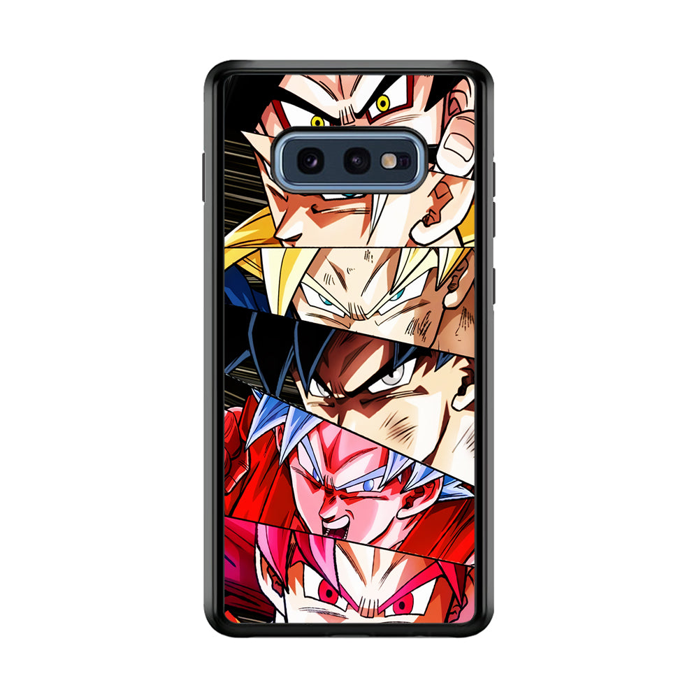 Goku's Eyes Collection Dragon Ball Samsung Galaxy S10E Case-Phone Case-Rubber Black (2D Case)-Altracase