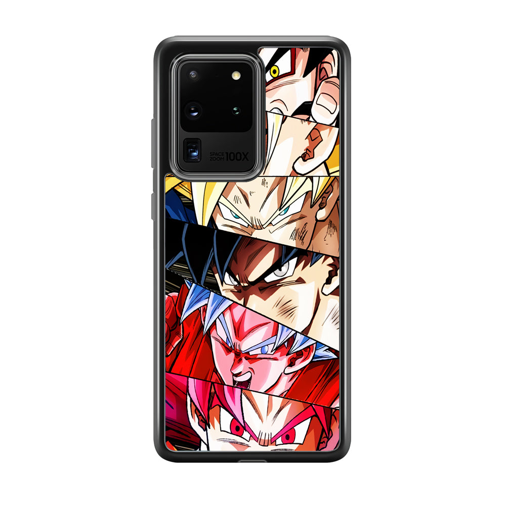 Goku's Eyes Collection Dragon Ball Samsung Galaxy S20 Ultra Case-Phone Case-Rubber Black (2D Case)-Altracase