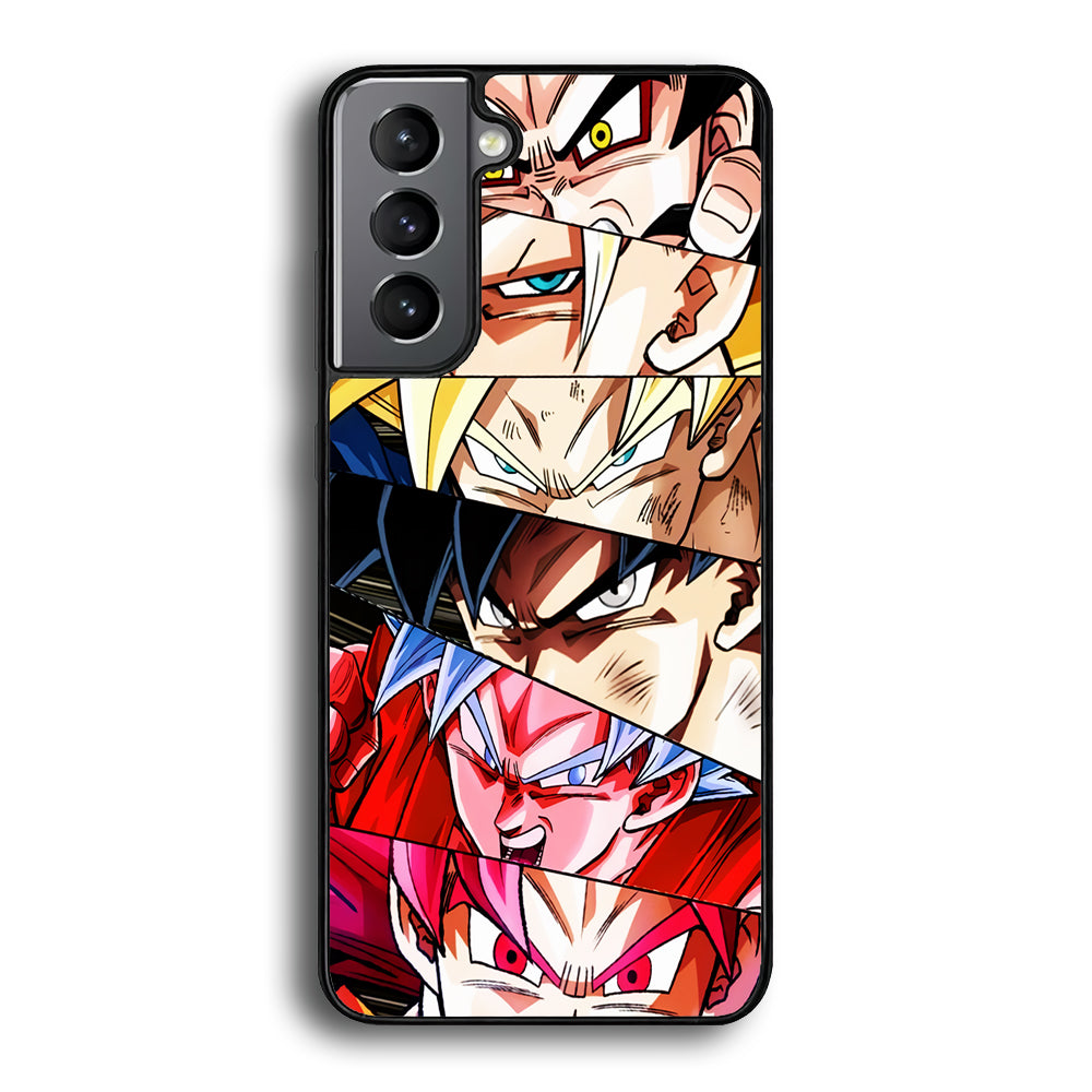 Goku's Eyes Collection Dragon Ball Samsung Galaxy S21 Case-Phone Case-Rubber Black (2D Case)-Altracase