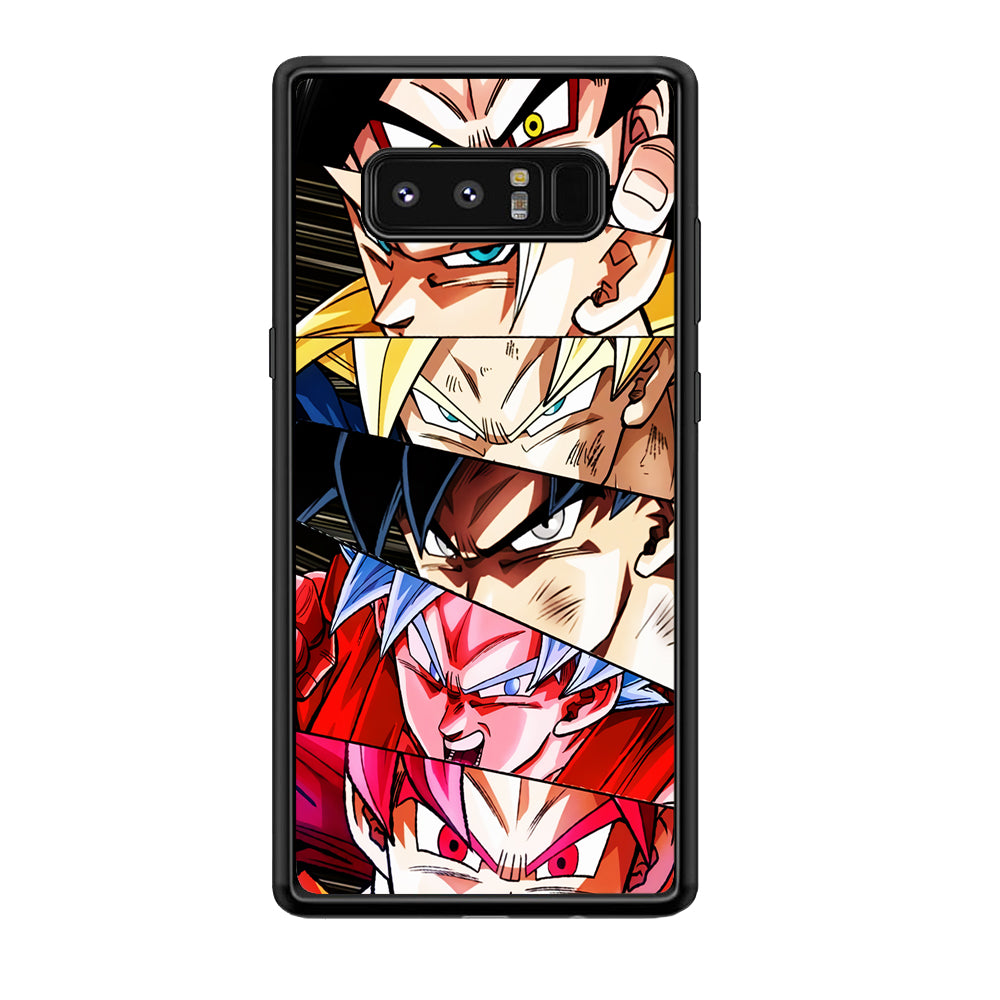 Goku's Eyes Collection Dragon Ball Samsung Galaxy Note 8 Case-Phone Case-Rubber Black (2D Case)-Altracase