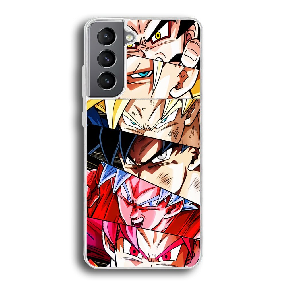 Goku's Eyes Collection Dragon Ball Samsung Galaxy S21 Plus Case-Phone Case-Rubber White (2D Case)-Altracase