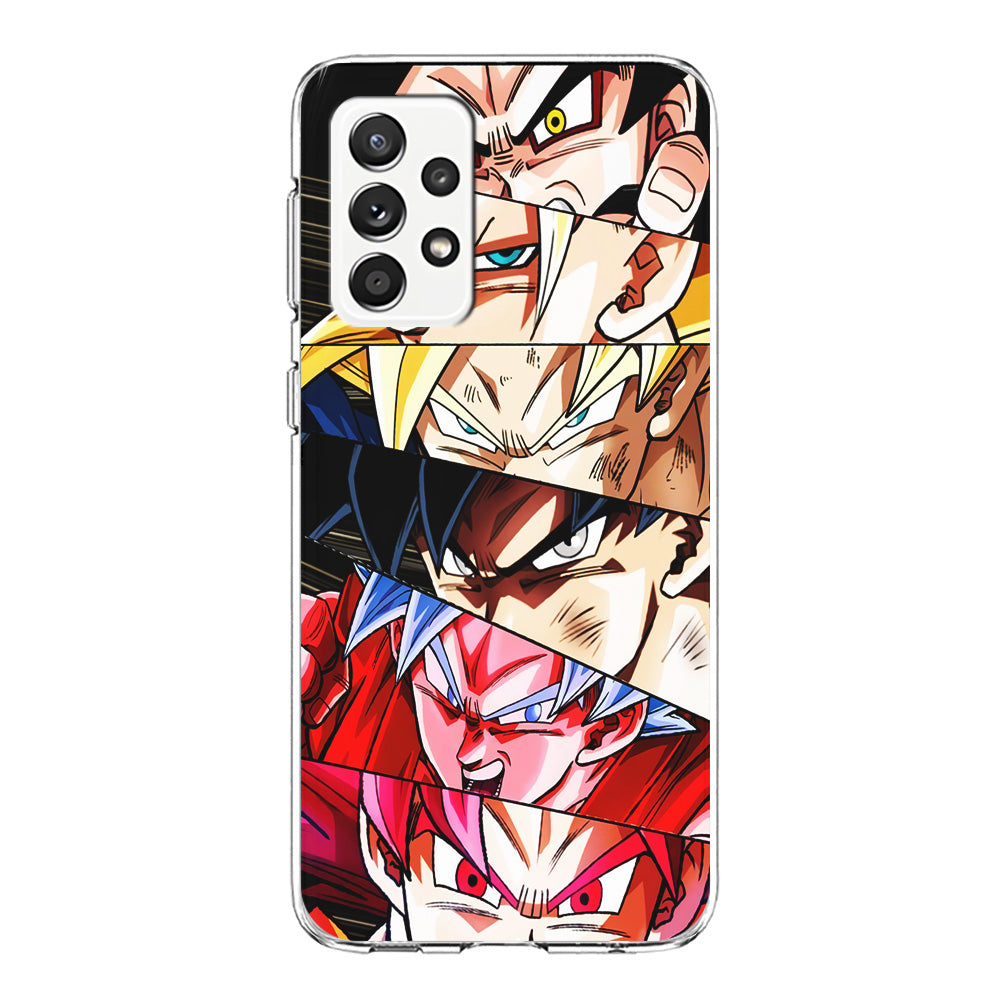 Goku's Eyes Collection Dragon Ball Samsung Galaxy A52 Case-Phone Case-Clear Soft Case-Altracase