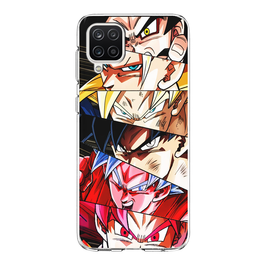 Goku's Eyes Collection Dragon Ball Samsung Galaxy A12 Case-Phone Case-Clear Soft Case-Altracase