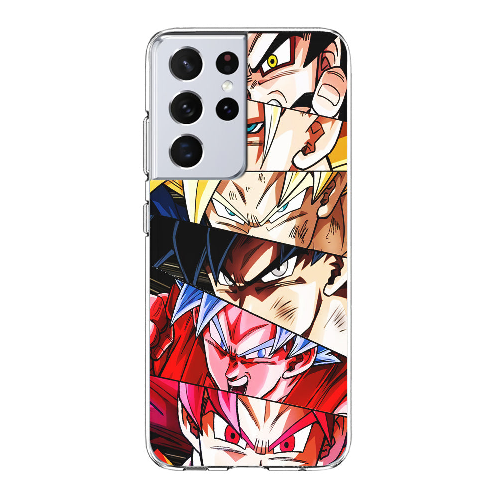 Goku's Eyes Collection Dragon Ball Samsung Galaxy S21 Ultra Case-Phone Case-Clear Soft Case-Altracase