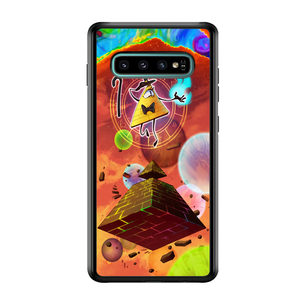Gravity Falls Bill Cipher Art Samsung Galaxy S10 Case-Phone Case-Rubber Black (2D Case)-Altracase